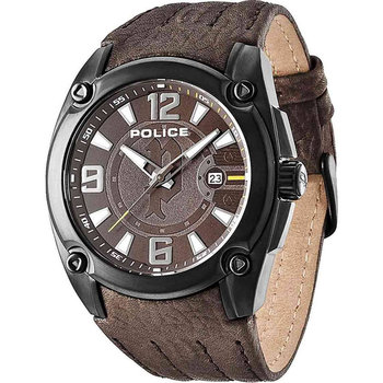 POLICE Adventure Brown Leather Strap