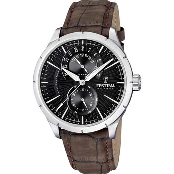 FESTINA Multifunction Brown Leather Strap