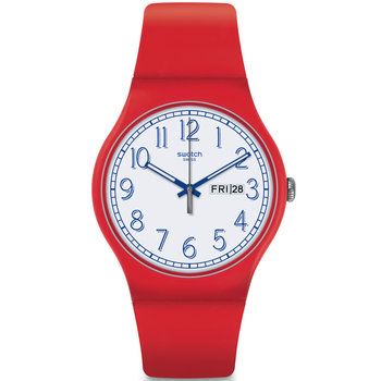 SWATCH Red Me Up Red Silicone