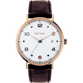 PAUL SMITH Gauge Brown Leather Strap