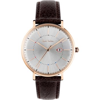 PAUL SMITH Track Brown Leather Strap
