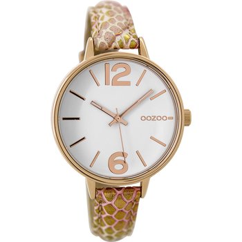 OOZOO Timepieces Gold Leather