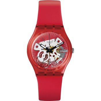 SWATCH Rosso Bianco Red Silicone Strap