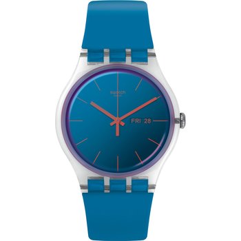 SWATCH Polablue Blue Silicone Strap