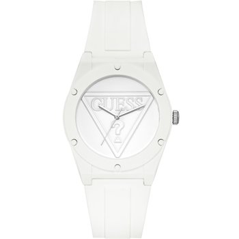 GUESS Ladies White Rubber