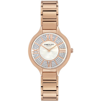 KENNETH COLE Ladies Crystals Rose Gold Stainless Steel Bracelet