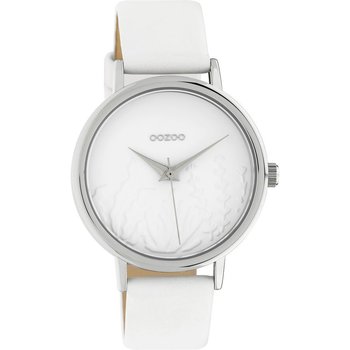 OOZOO Timepieces White Leather Strap (36mm)
