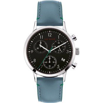 TED BAKER Cosmop Chronograph Light Blue Leather Strap
