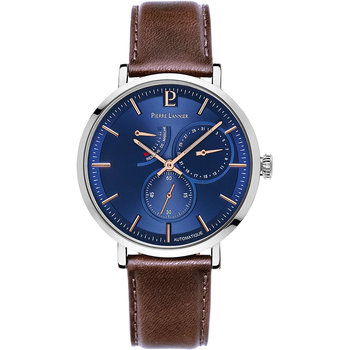 PIERRE LANNIER Evidence Automatic Brown Leather Strap
