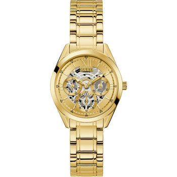 GUESS Clear Cut Gold Stainless Steel Bracelet