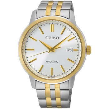SEIKO Essential Time Automatic Two Tone Stainless Steel Bracelet