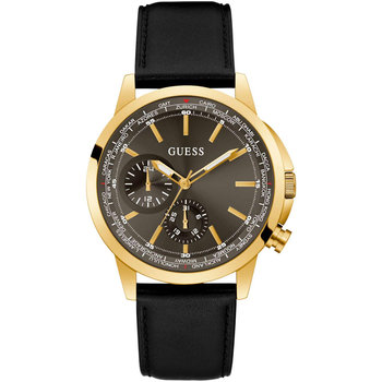 GUESS Spec Black Leather Strap