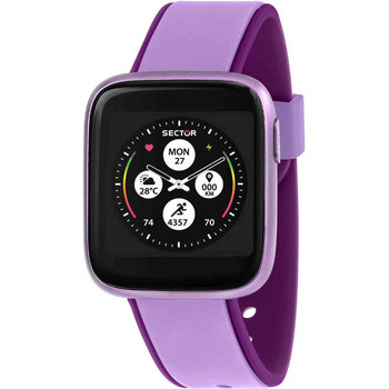 SECTOR S-04 Smartwatch Purple Silicone Strap