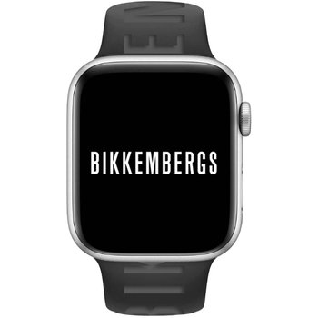 BIKKEMBERGS Small Smartwatch Black Silicone Strap