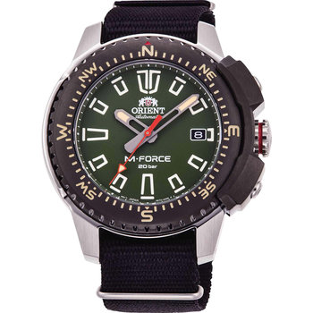 ORIENT Sports M-Force Land Automatic Green Fabric Strap