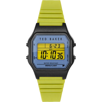 TED BAKER TED 80s Chronograph Light Green Silicone Strap