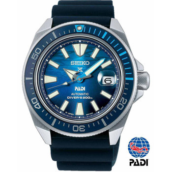 SEIKO Prospex Great Blue Divers Automatic PADI Blue Silicone Strap