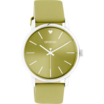 OOZOO Timepieces Olive Green Leather Strap