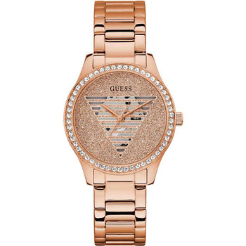 GUESS Lady Idol Crystals Rose Gold Stainless Steel Bracelet