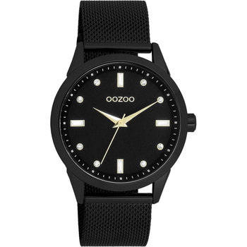 OOZOO Timepieces Crystals Black Metallic Bracelet
