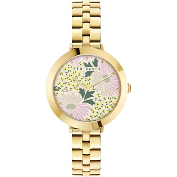 TED BAKER Amy Floral Gold Stainless Steel Bracelet