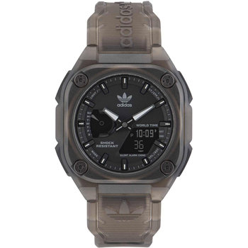 ADIDAS ORIGINALS City Tech One Dual Time Chronograph Grey Synthetic Strap