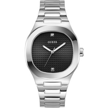 GUESS Headline Crystals Silver Stainless Steel Bracelet