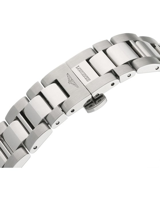 LONGINES Conquest Chronograph Silver Stainless Steel Bracelet