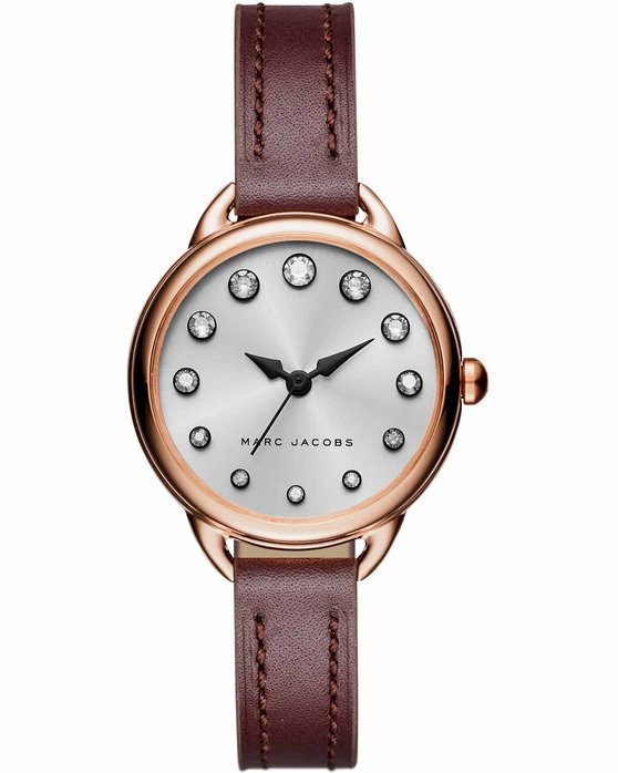 MARC BY MARC JACOBS Betty Rose Gold Bordeuax Leather Strap