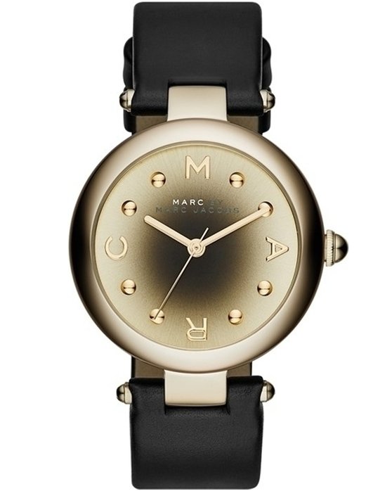 MARC BY MARC JACOBS Dotty Black Leather Strap