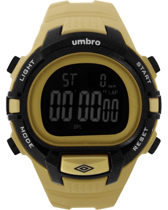 UMBRO Sport Chronograph Gold Rubber Strap
