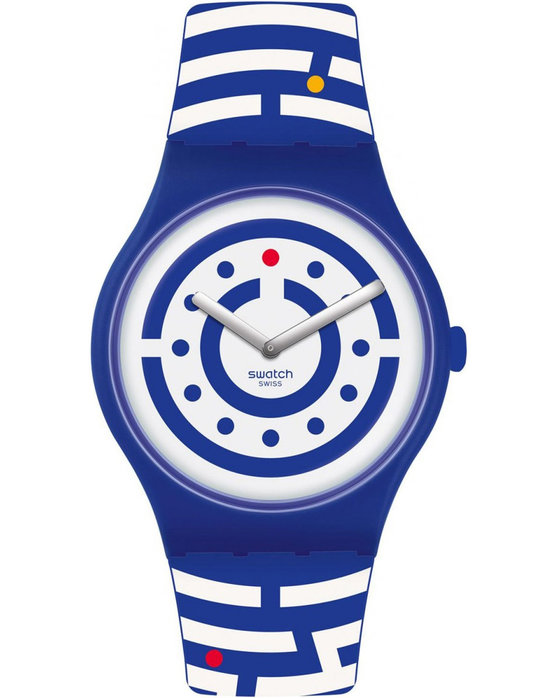 SWATCH Swatch Club Follow The Dots Two Tone Silicone Strap
