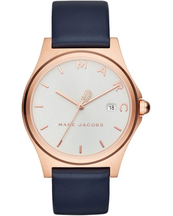 MARC JACOBS Henry Blue Leather Strap
