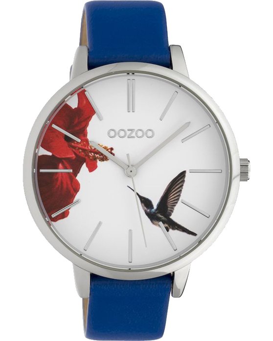 OOZOO Timepieces Limited Blue Leather Strap