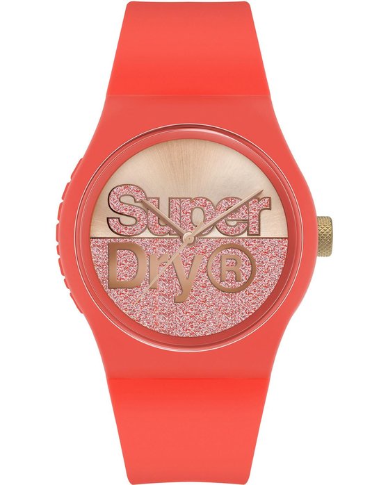 SUPERDRY Red Silicone Strap