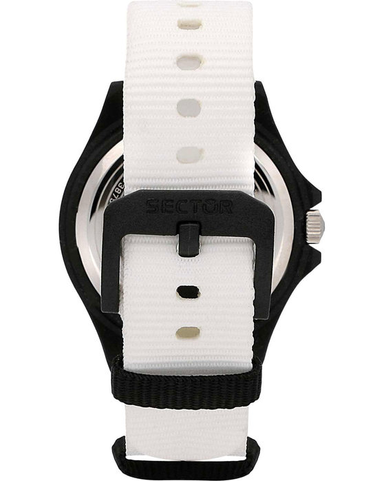 SECTOR Save The Ocean White Fabric Strap
