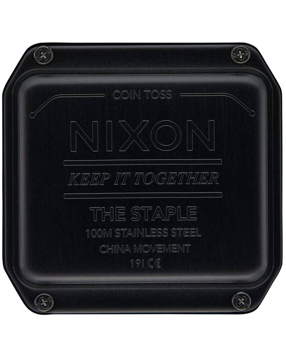 NIXON Staple Chronograph Black Silicone Strap