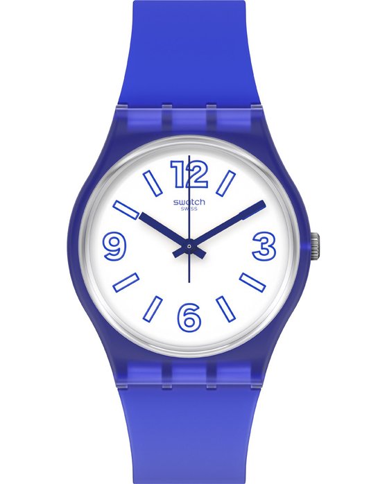 SWATCH Electric Shark Blue Silicone Strap