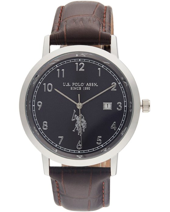 U.S. POLO Oliver Brown Leather Strap