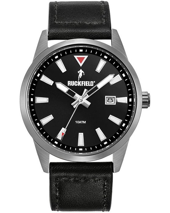 RUCKFIELD Mens Black Leather Strap
