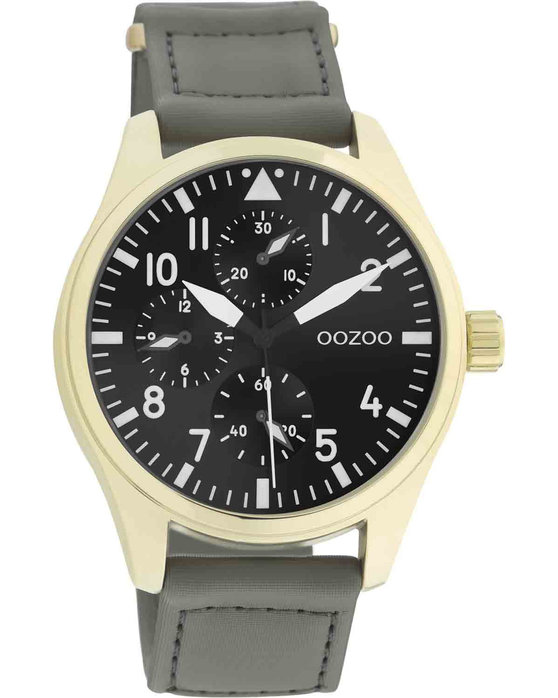 OOZOO Timepieces Khaki Synthetic Strap