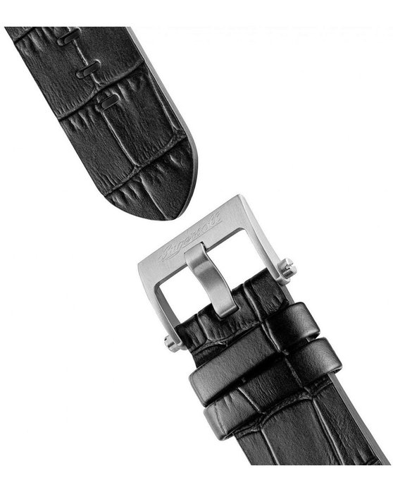 INGERSOLL Broadway Automatic Dual Time Black Leather Strap