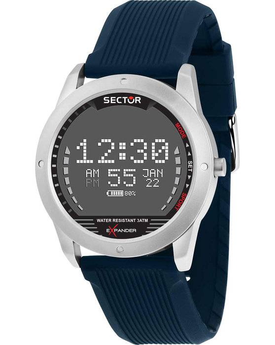 SECTOR EX-43 Smartwatch Blue Silicone Strap