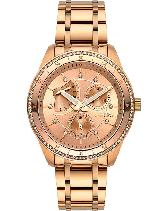BREEZE Colorista Crystals Rose Gold Stainless Steel Bracelet