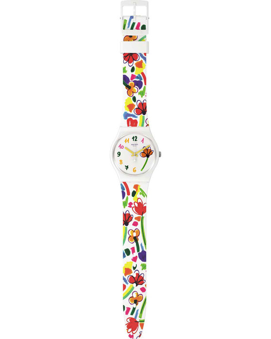 SWATCH Flowerz Multicolor Silicone Strap