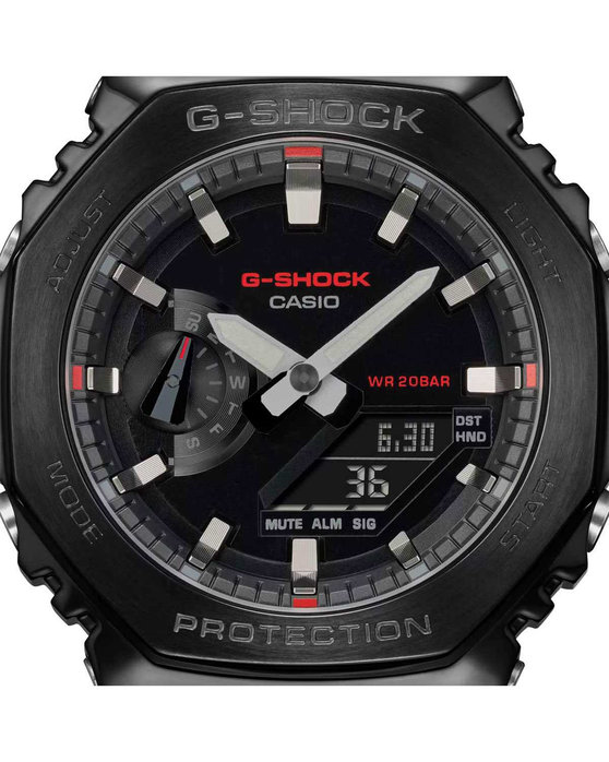 G-SHOCK Dual Time Chronograph Black Fabric Strap