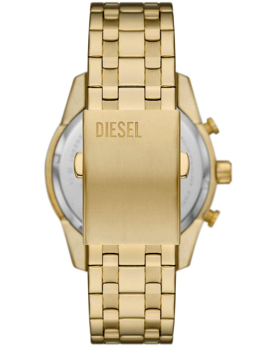 DIESEL Split Chronograph Gold Stainless Steel Bracelet