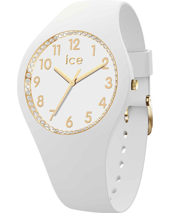 ICE WATCH Cosmos Crystals White Silicone Strap (M)