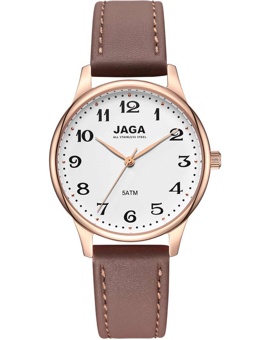 JAGA Brown Leather Strap