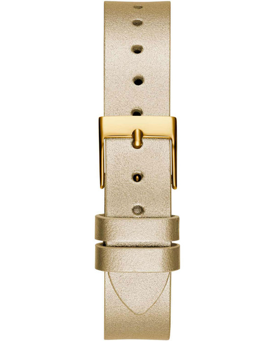 GUESS Crystal Clear Crystals Gold Leather Strap